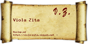 Viola Zita névjegykártya